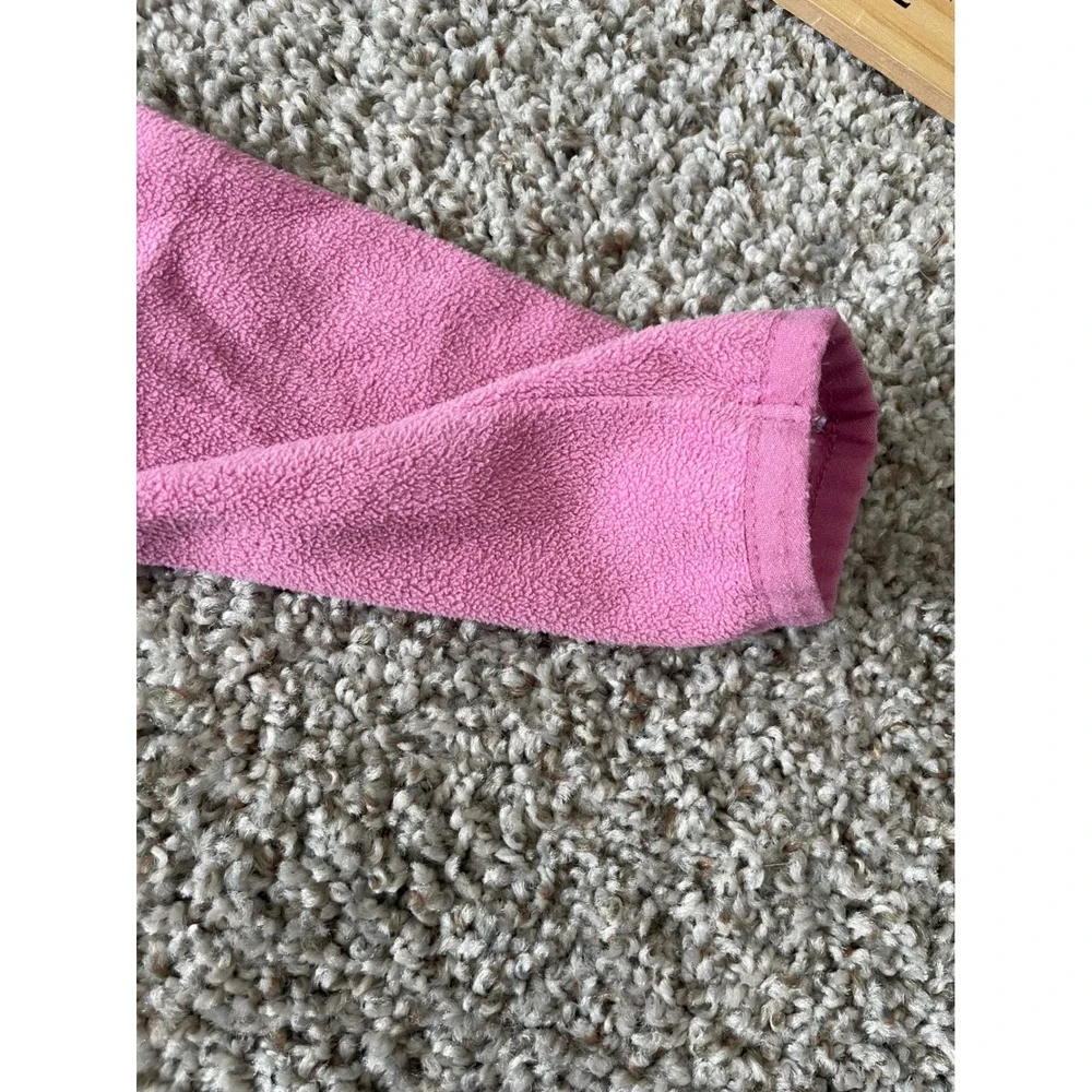 OshKosh B'gosh Fleece Jacket Kids 5/5A Pink‎ Excellent Full Zip Heart Detail